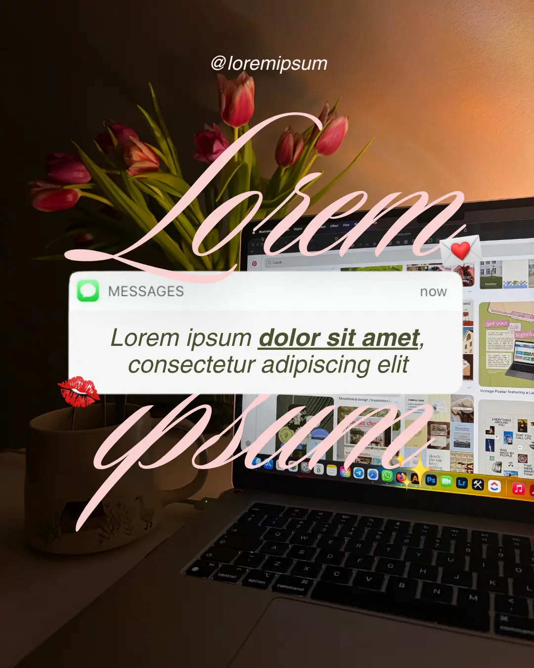 Preview of a Florarte Club social media template