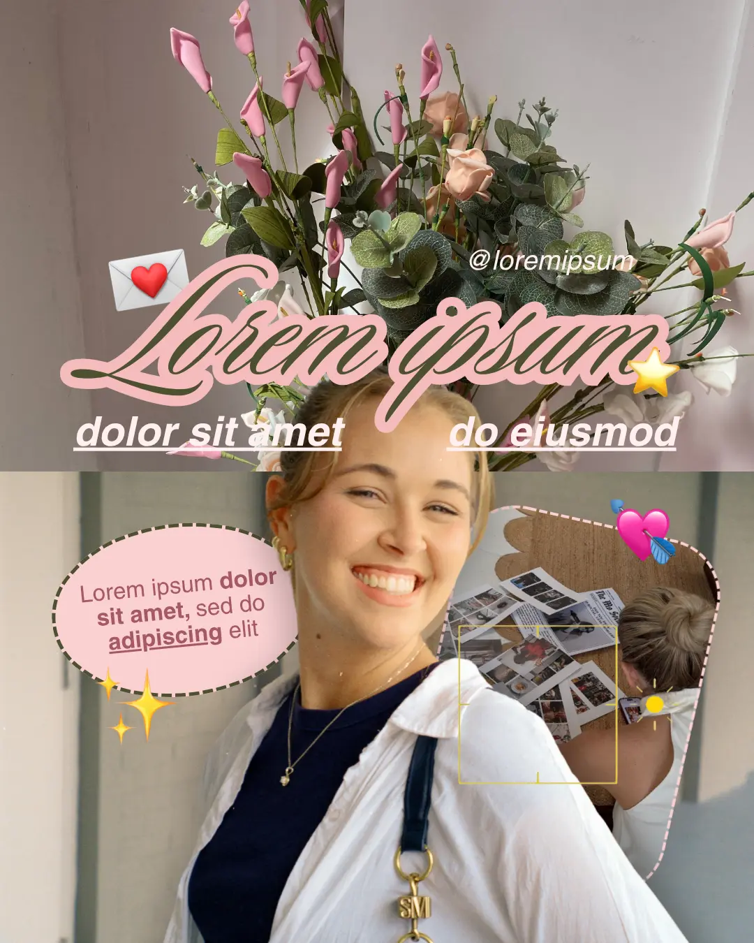 Preview of a Florarte Club social media template