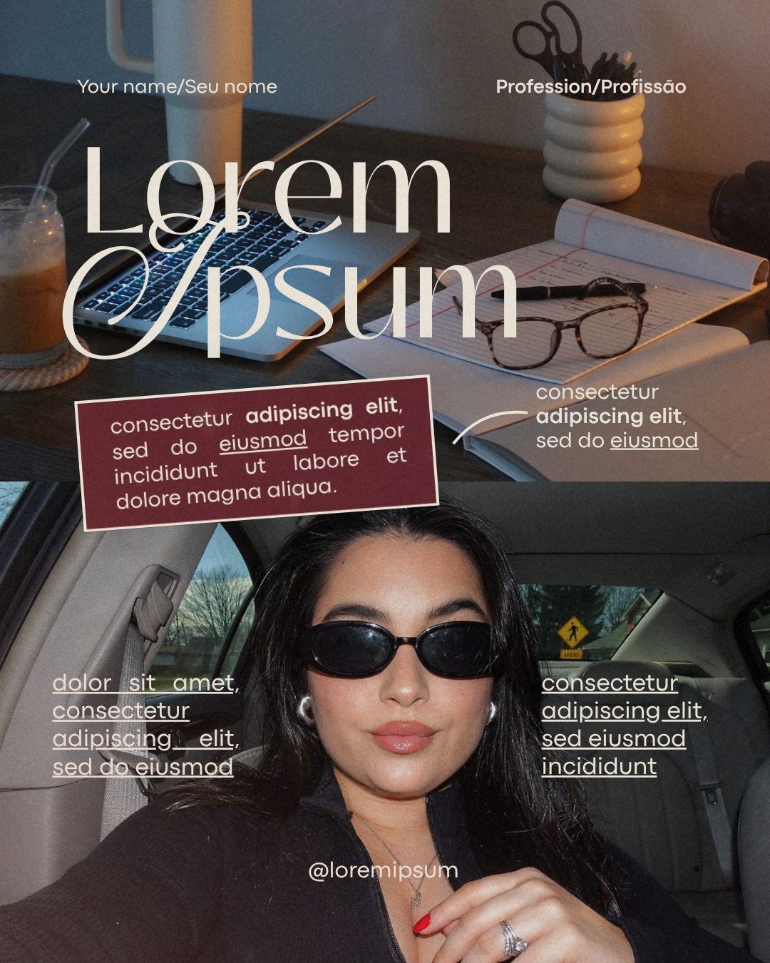 Preview of a Florarte Club social media template