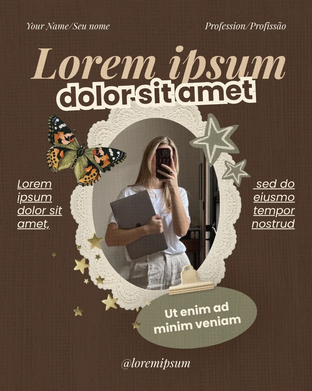 Preview of a Florarte Club social media template