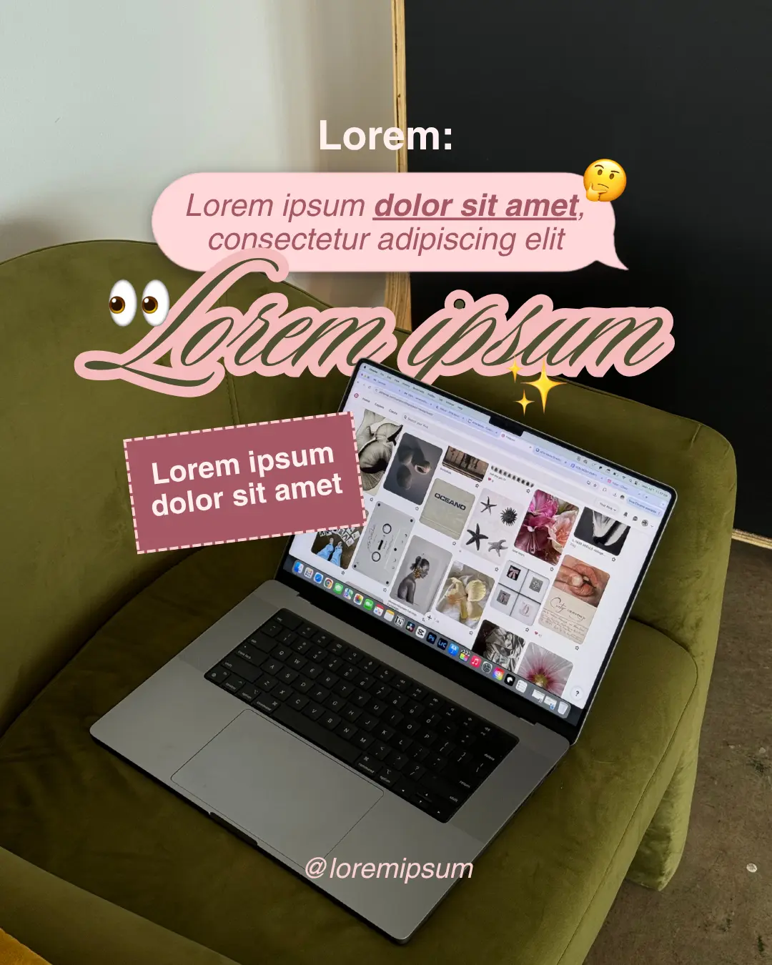 Preview of a Florarte Club social media template